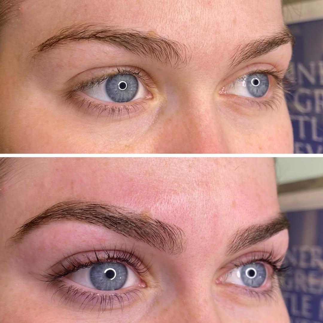 Never under estimate the power of beautiful lashes and brows.Our gorgeous client has almost doub